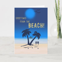 Greetings from the Beach! Card