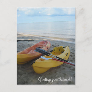 Greetings from the beach! postcard