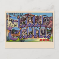 Greetings from The Grand Canyon Postcard