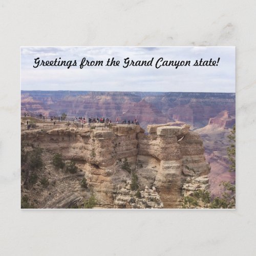 Greetings from the Grand Canyon state Postcard