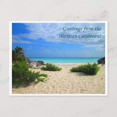 Greetings from the Mexican Caribbean Postcard