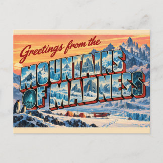 Greetings from the Mountains of Madness Postcard