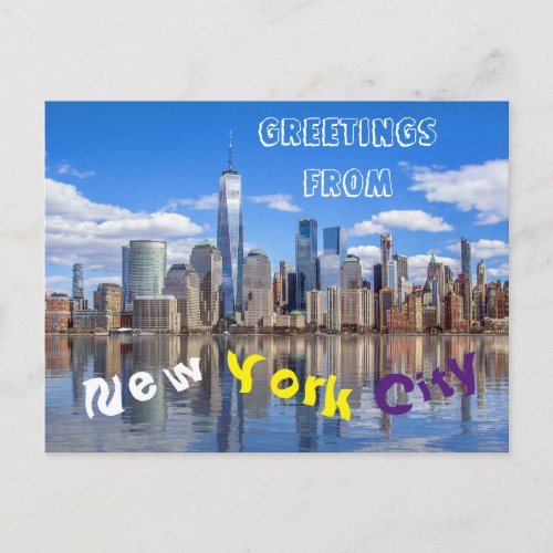 Greetings From The New York City _ Postcard