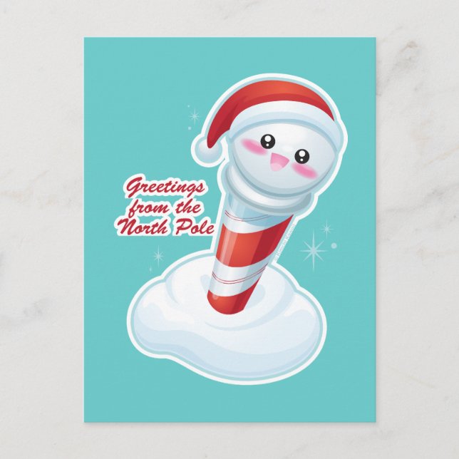 Greetings from the North Pole Postcard (Front)