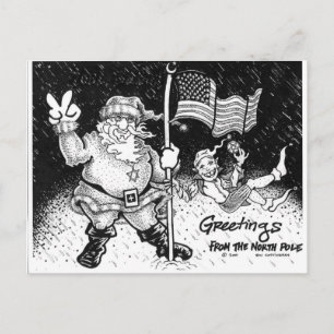 Greetings From The North Pole Postcard