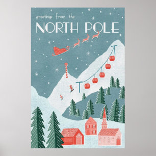 Greetings From The North Pole Poster
