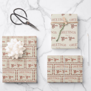 Greetings from the North Pole Wrapping Paper Sheets