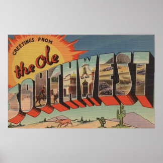 Greetings from the Ole Southwest Poster