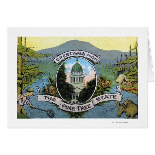Greetings From the Pine Tree State, Scenic Cards (Front Horizontal)