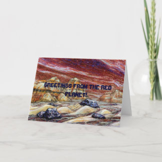Greetings from the Red Planet! Customizable Card