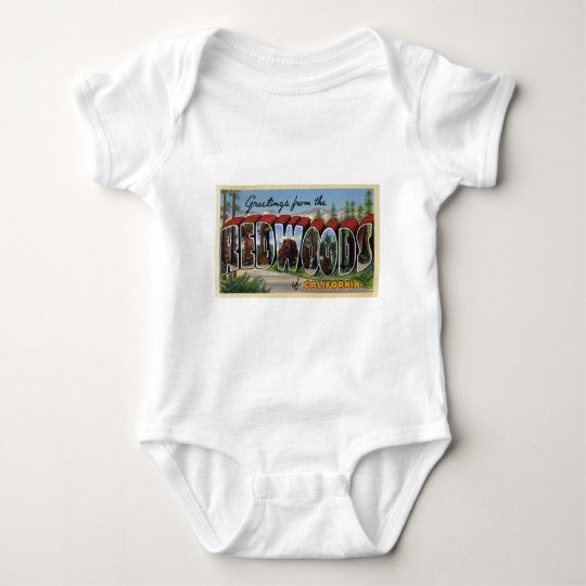 Greetings from the Redwoods of California Baby Bodysuit