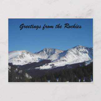 Greetings from the Rockies Postcard