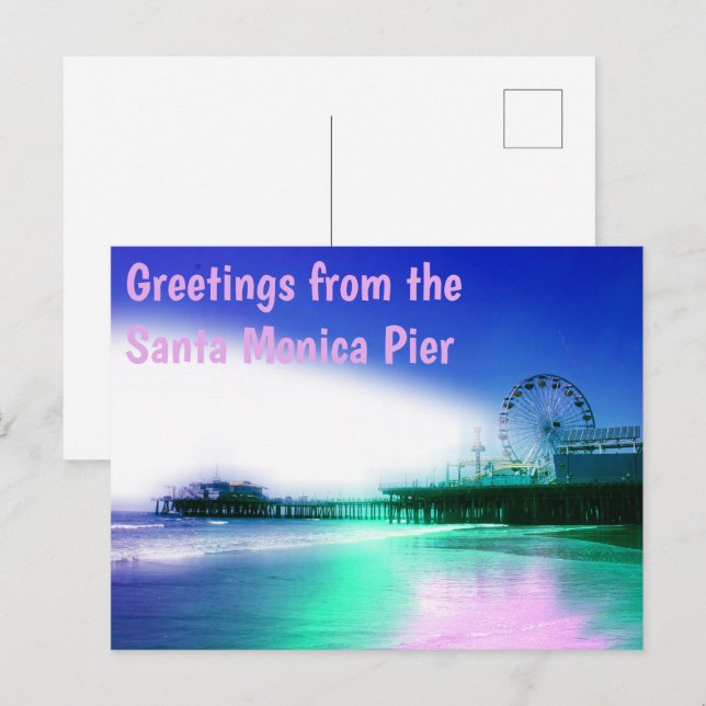 Greetings from the Santa Monica Pier Postcard (Front/Back)