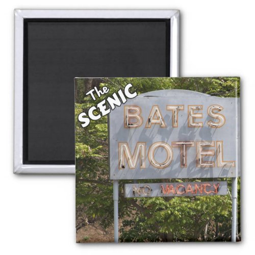 Greetings From The Scenic Bates Motel Magnet