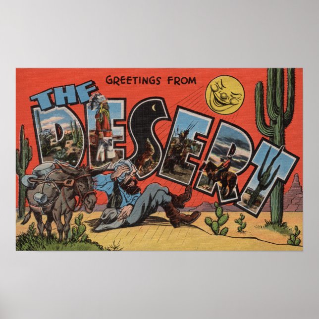 Greetings from the Southwest Desert Poster (Front)