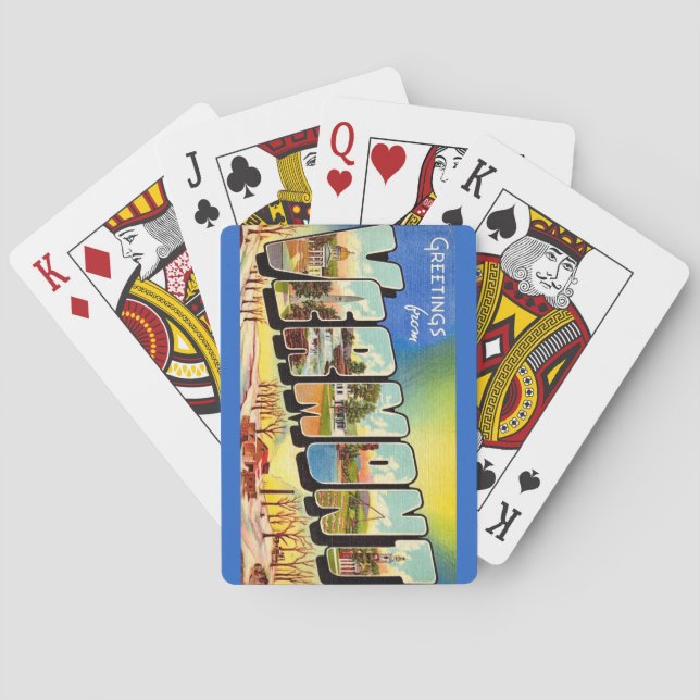  Greetings From the State of Vermont Playing Cards (Back)