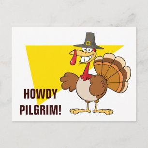 Greetings from the Thanksgiving Day Turkey Holiday Postcard