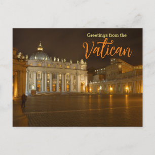 Greetings from the Vatican Italy Travel Postcard