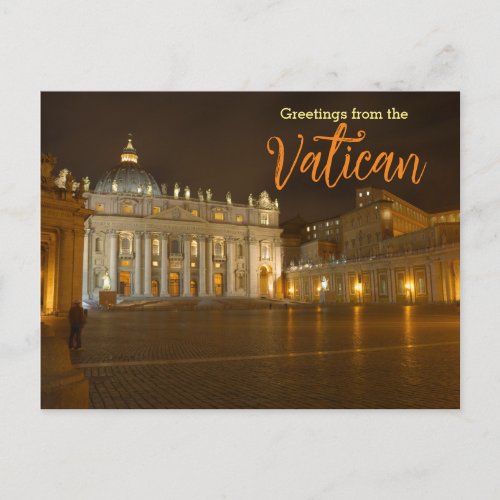 Greetings from the Vatican Postcard Italy