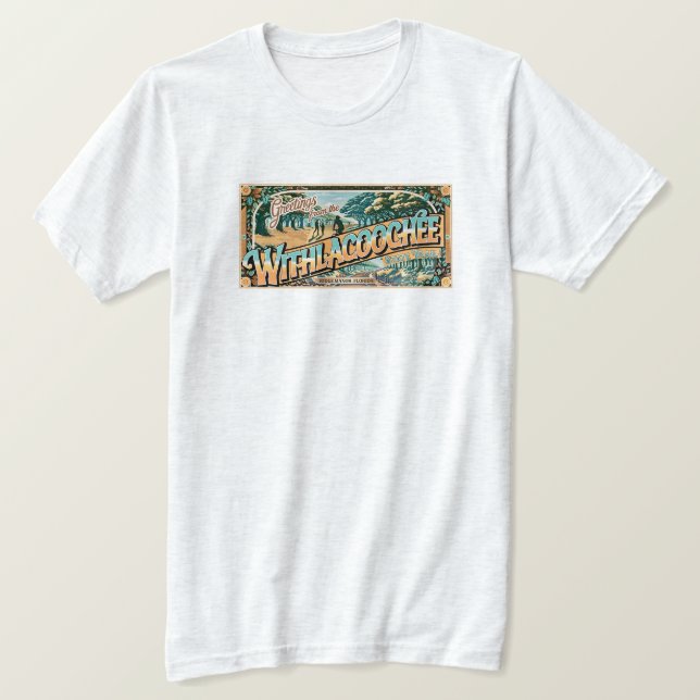 Greetings From the Withlacoochee State Trail 1 T-Shirt (Design Front)