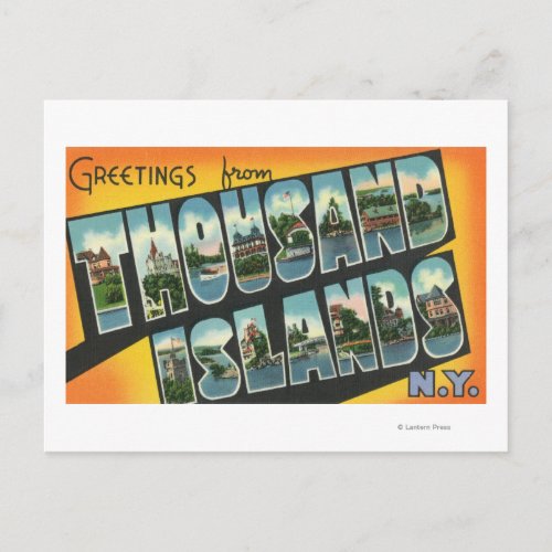 Greetings from Thousand Islands New York Postcard