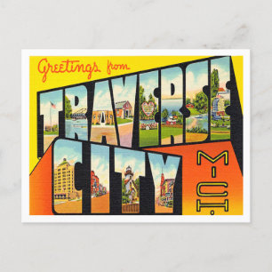 Greetings from Traverse City, Michigan Travel Postcard