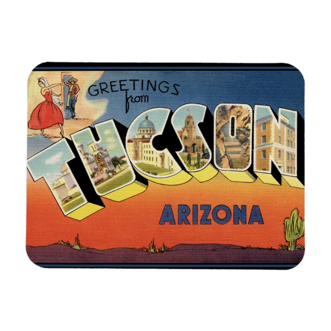 Greetings from Tucson Arizona Magnet (Horizontal)