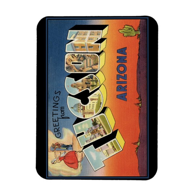 Greetings from Tucson Arizona Magnet (Vertical)