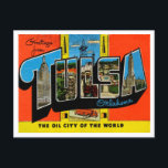 Greetings from Tulsa, Oklahoma Vintage Travel Postcard<br><div class="desc">Greetings from Tulsa,  Oklahoma Vintage Travel Postcard</div>
