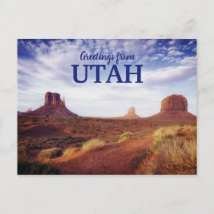 Greetings from UTAH Desert Postcard