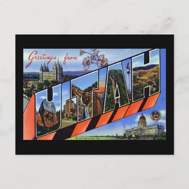 Greetings from Utah Postcard (Front)