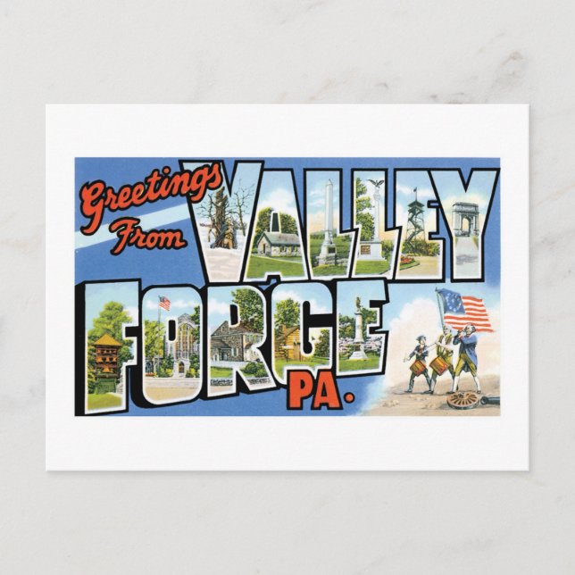 Greetings from Valley Forge, Pennsylvania! Postcard (Front)