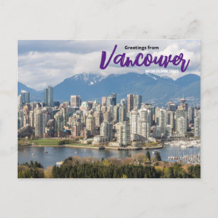 Greetings from Vancouver Canada Postcard