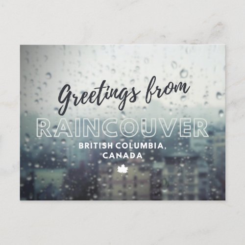 Greetings from Vancouver Postcard