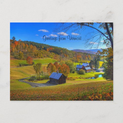 Greetings from Vermont landscape photo Postcard