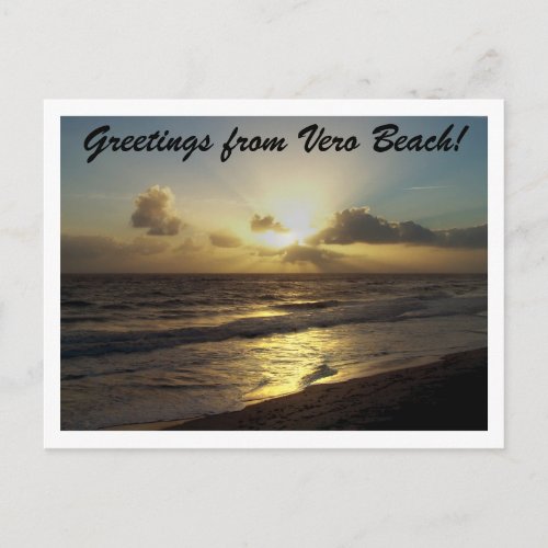Greetings From Vero Beach Postcard