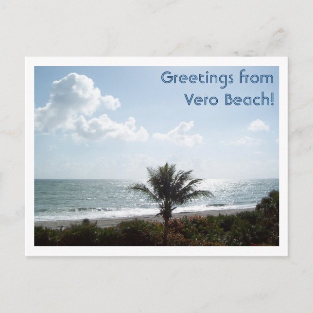 Greetings from Vero Beach! Postcard (Front)
