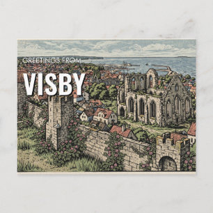 Greetings from Visby, Sweden Travel Postcard