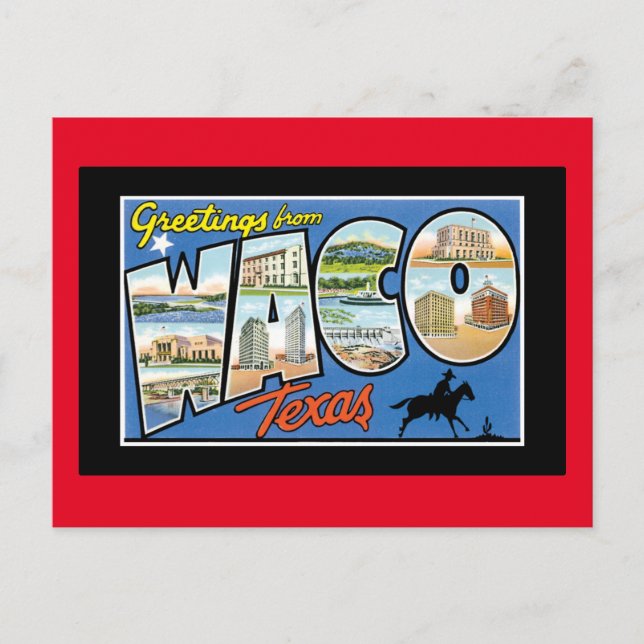 Greetings from Waco Texas Postcard (Front)
