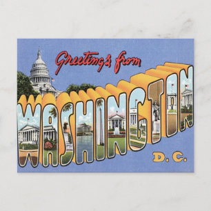 Greetings From Washington, D.C. USA Postcard