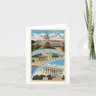 Greetings from Washington DC Note Card
