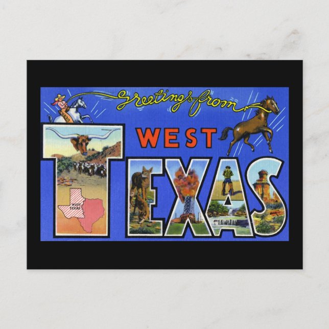 Greetings from West Texas Postcard (Front)