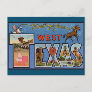 Greetings from West Texas Travel Postcard