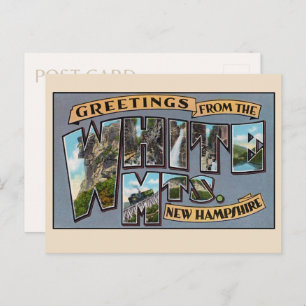 Greetings from White Mountains New Hampshire Postcard
