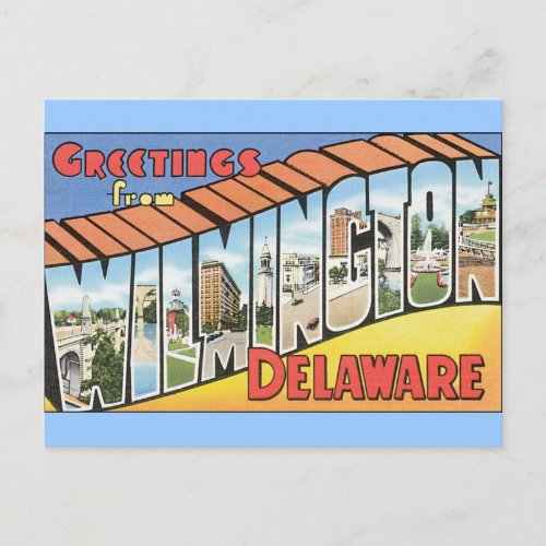 Greetings from Wilmington Delaware Postcard