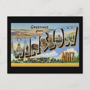 Greetings from Winslow Arizona Postcard