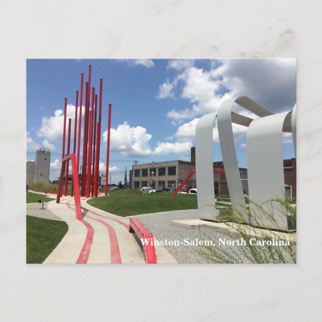 Greetings from Winston-Salem, NC. Postcard (Front)