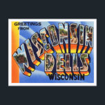 Greetings from Wisconsin Dells, Wisconsin Travel Postcard<br><div class="desc">Greetings from Wisconsin Dells,  Wisconsin Travel Postcard</div>