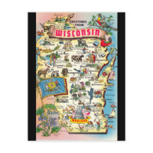 Greetings From Wisconsin Postcard