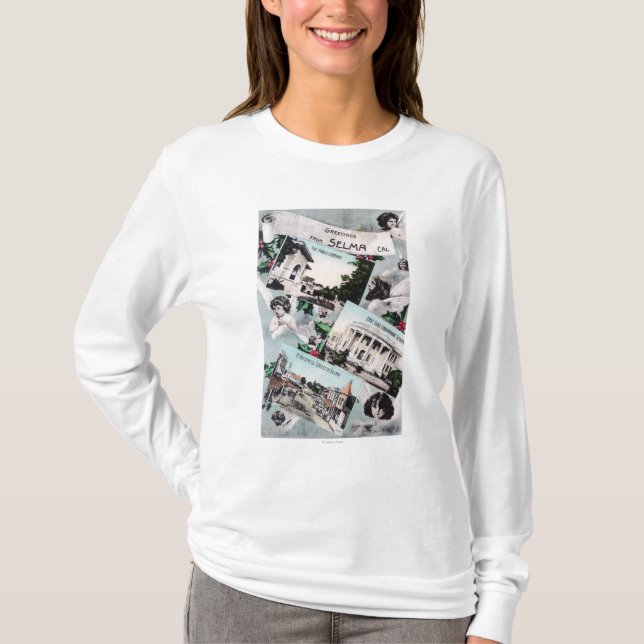 Greetings From with Scenic ViewsSelma, CA T-Shirt (Front)
